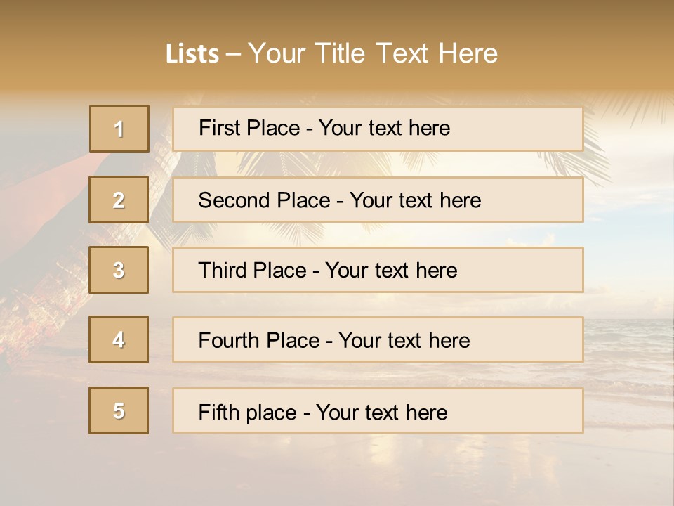 Blue Dawn Tree PowerPoint Template