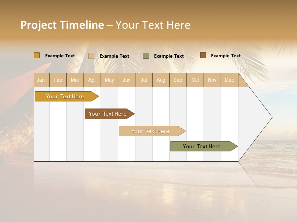Blue Dawn Tree PowerPoint Template
