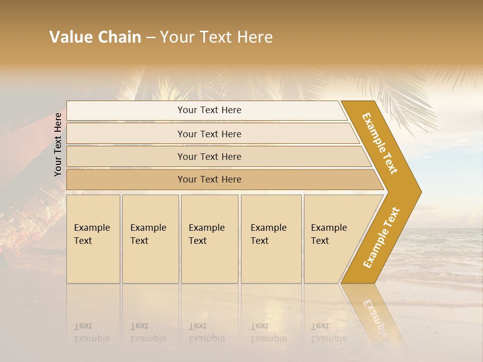 Blue Dawn Tree PowerPoint Template