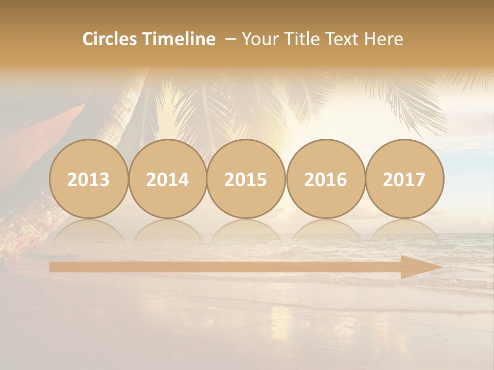 Blue Dawn Tree PowerPoint Template