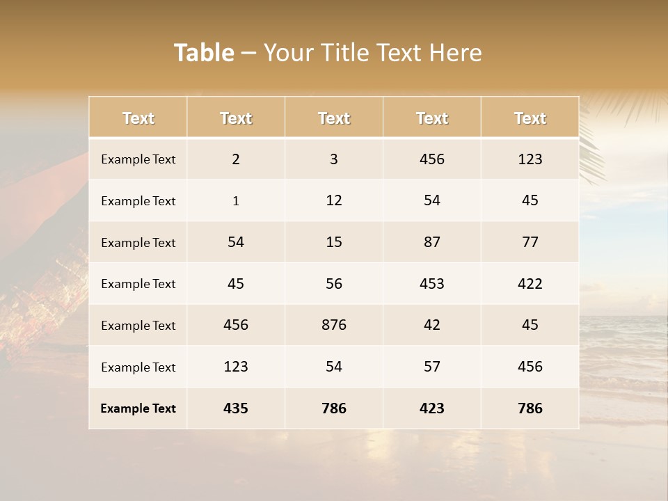 Blue Dawn Tree PowerPoint Template