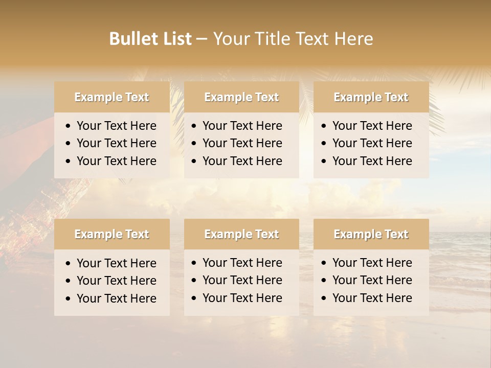 Blue Dawn Tree PowerPoint Template