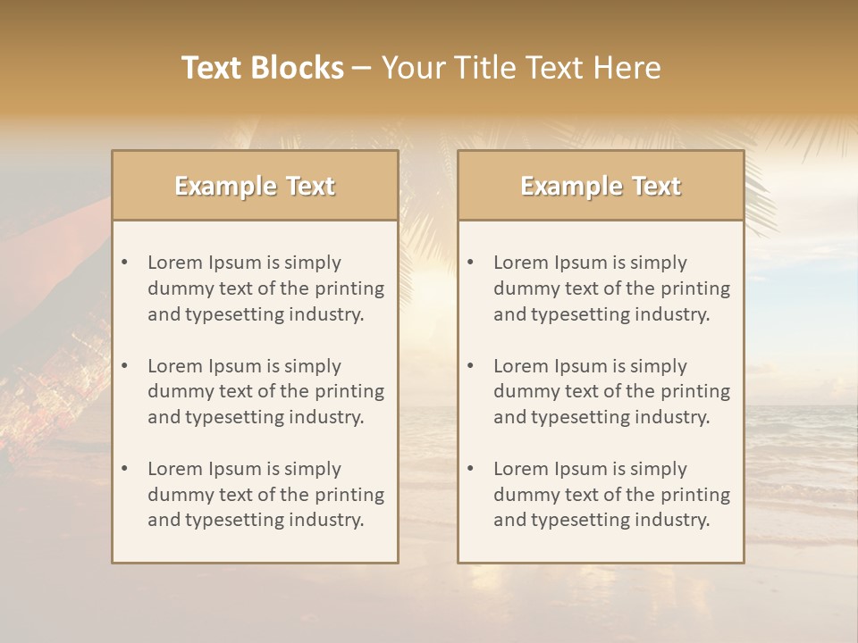 Blue Dawn Tree PowerPoint Template