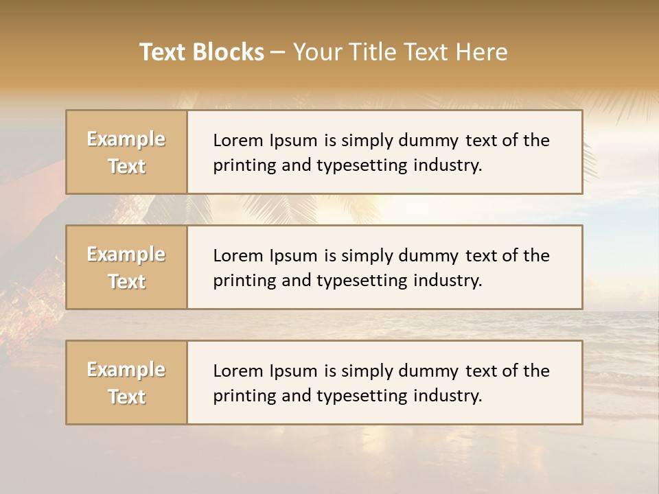 Blue Dawn Tree PowerPoint Template