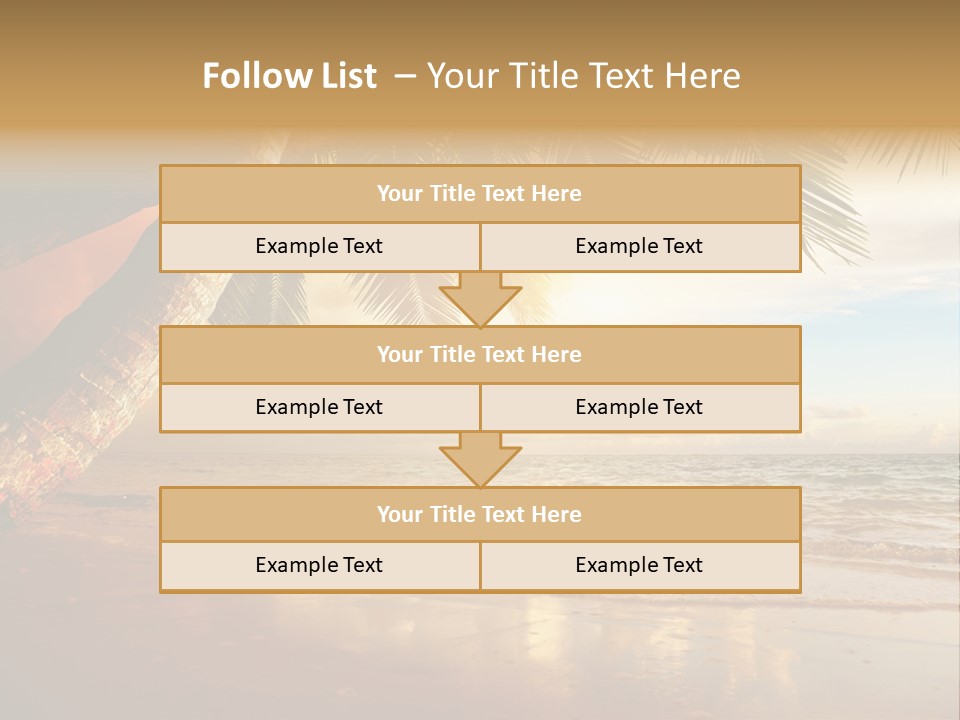 Blue Dawn Tree PowerPoint Template