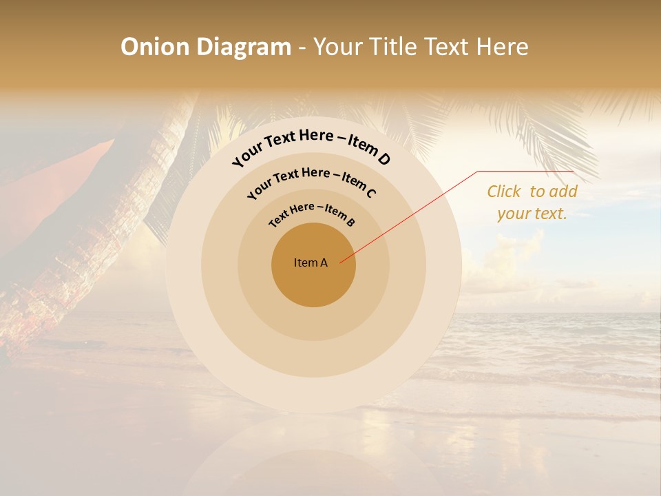 Blue Dawn Tree PowerPoint Template