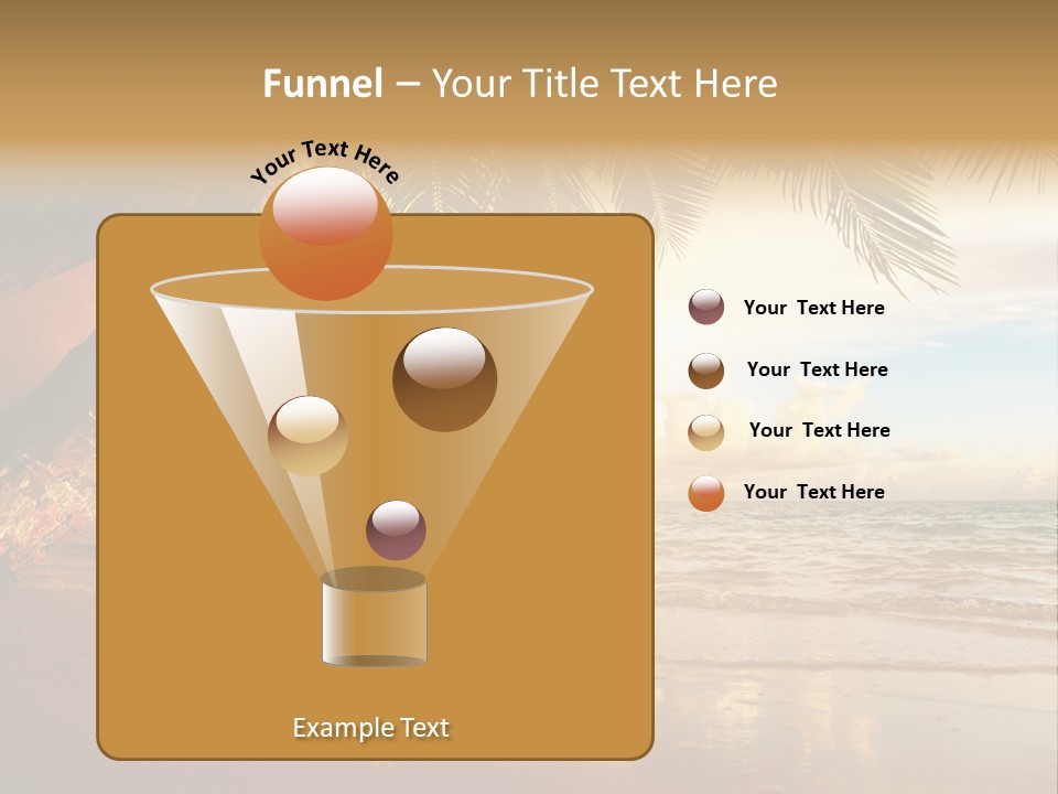 Blue Dawn Tree PowerPoint Template