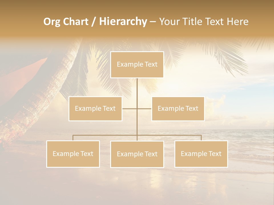 Blue Dawn Tree PowerPoint Template