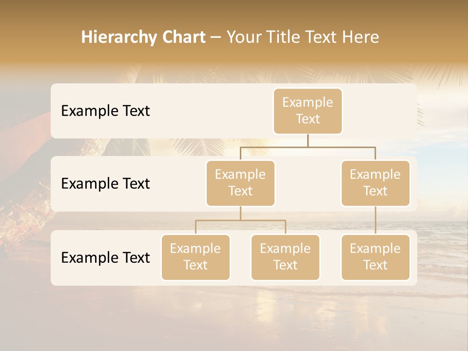 Blue Dawn Tree PowerPoint Template