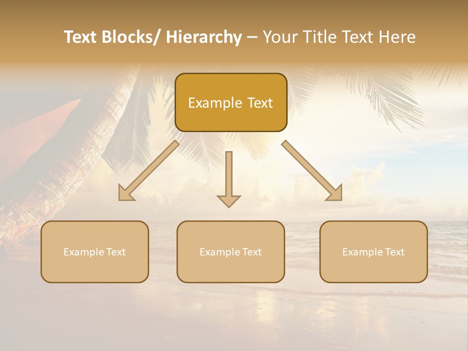 Blue Dawn Tree PowerPoint Template
