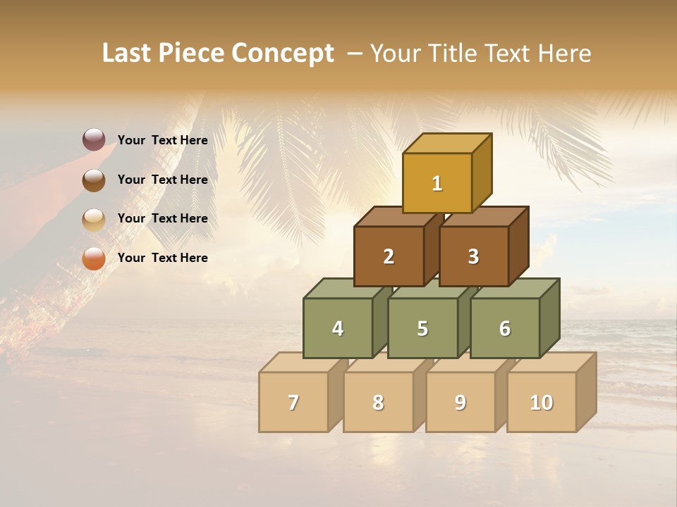 Blue Dawn Tree PowerPoint Template