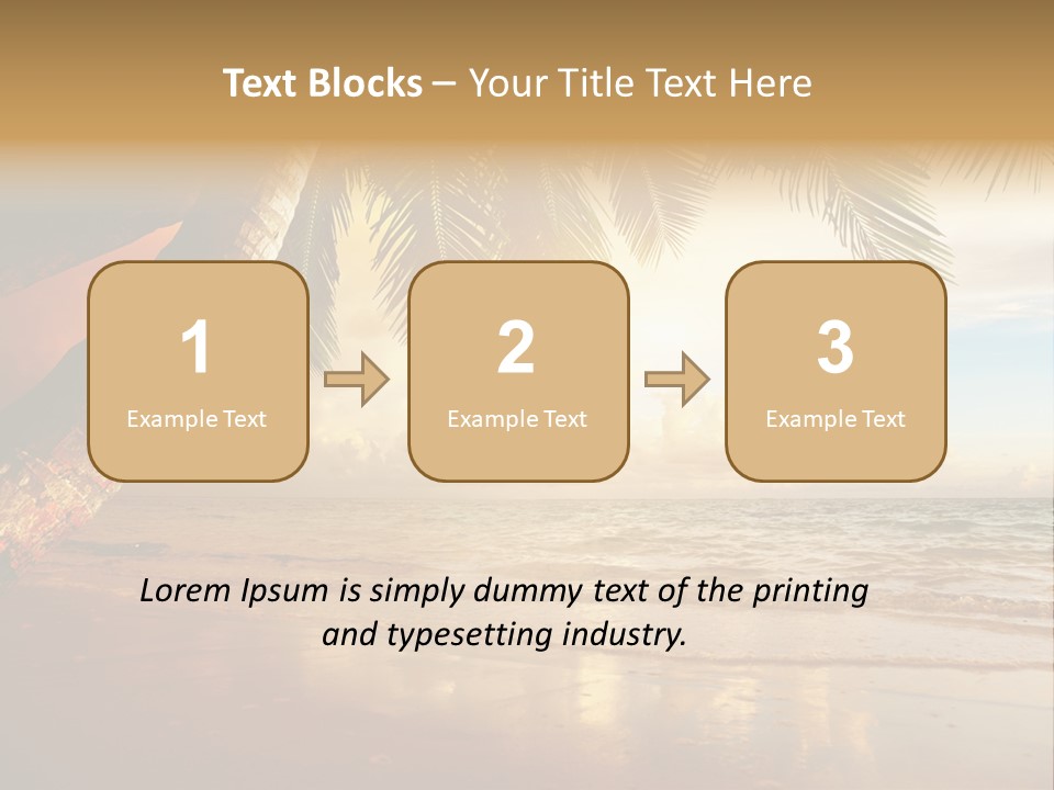 Blue Dawn Tree PowerPoint Template