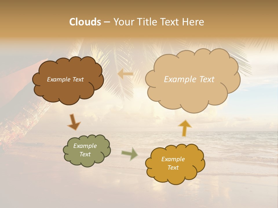 Blue Dawn Tree PowerPoint Template