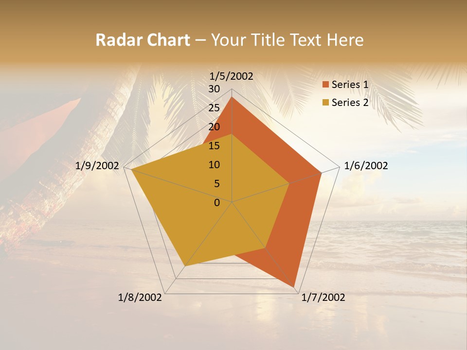 Blue Dawn Tree PowerPoint Template