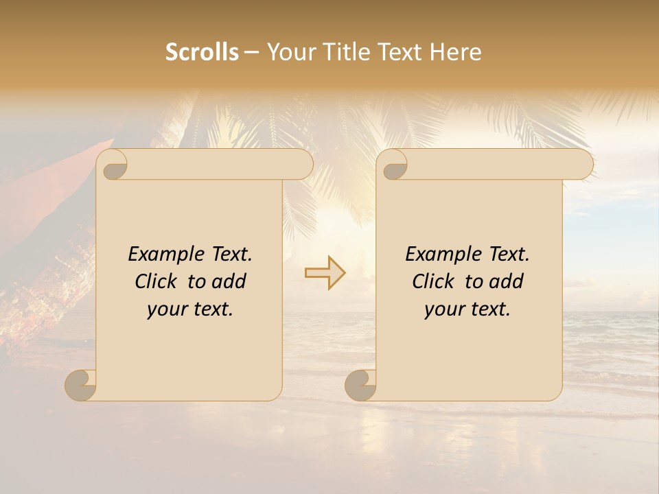 Blue Dawn Tree PowerPoint Template