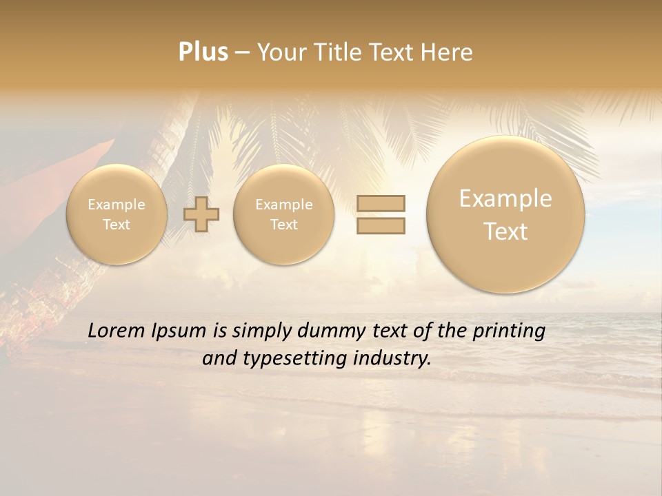 Blue Dawn Tree PowerPoint Template