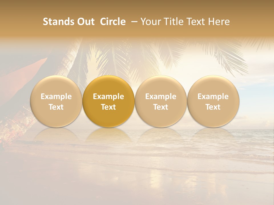 Blue Dawn Tree PowerPoint Template