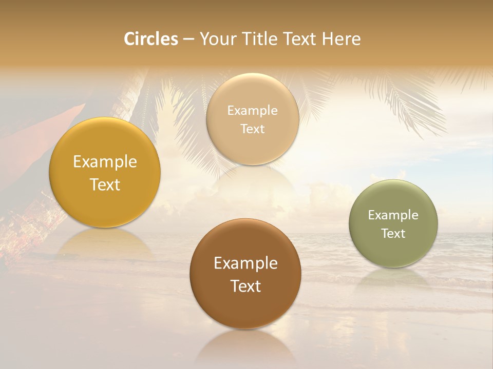 Blue Dawn Tree PowerPoint Template