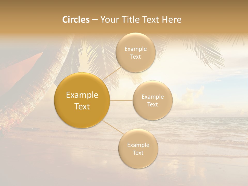 Blue Dawn Tree PowerPoint Template