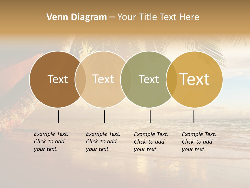 Blue Dawn Tree PowerPoint Template