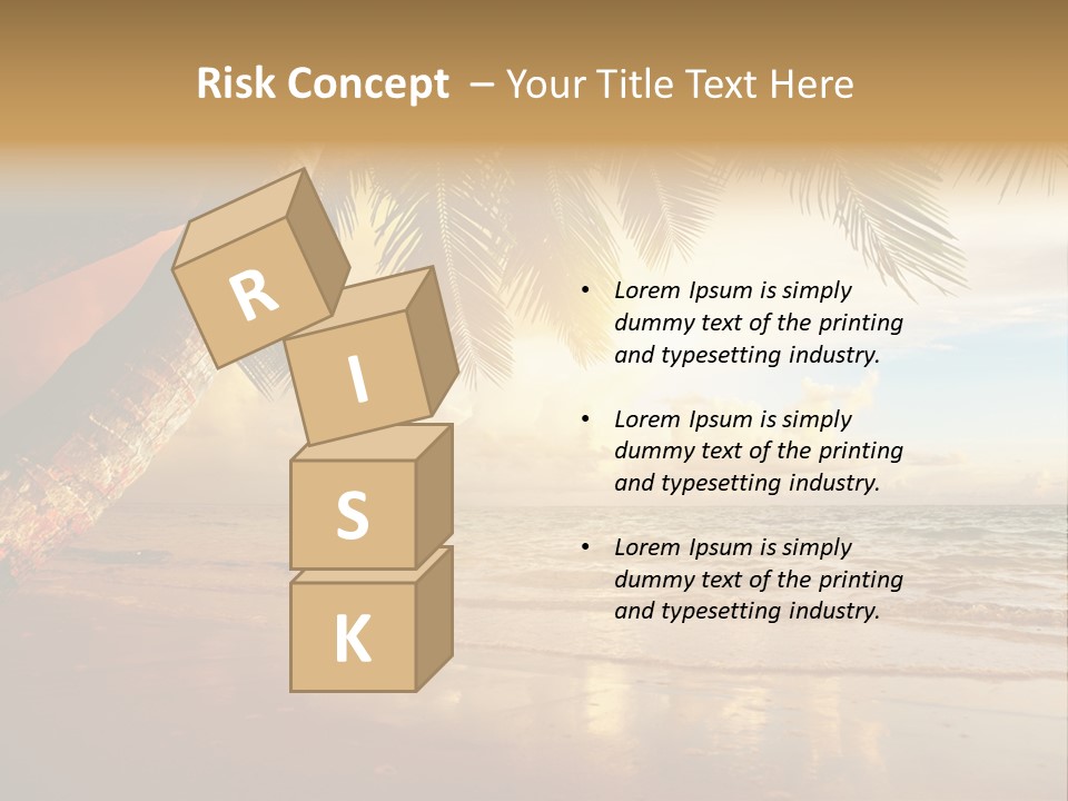 Blue Dawn Tree PowerPoint Template