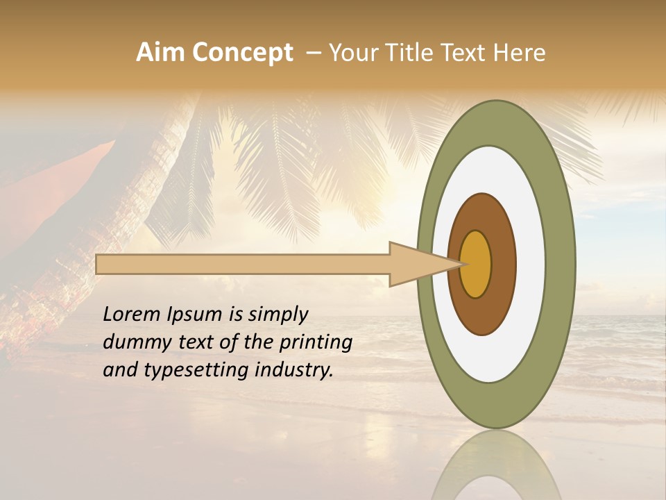 Blue Dawn Tree PowerPoint Template