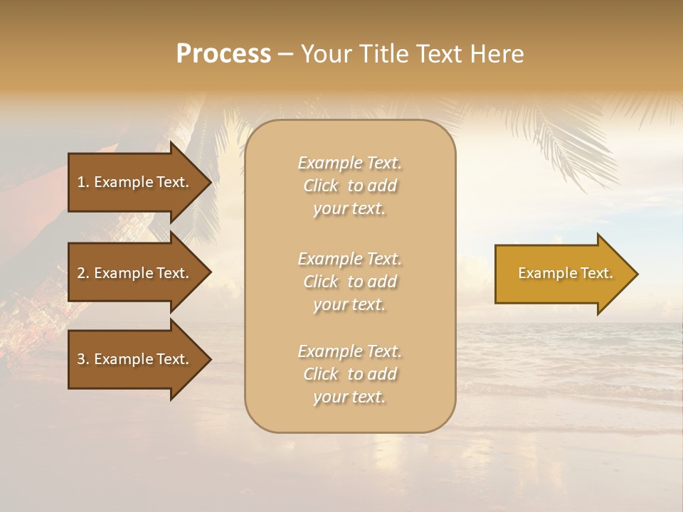 Blue Dawn Tree PowerPoint Template