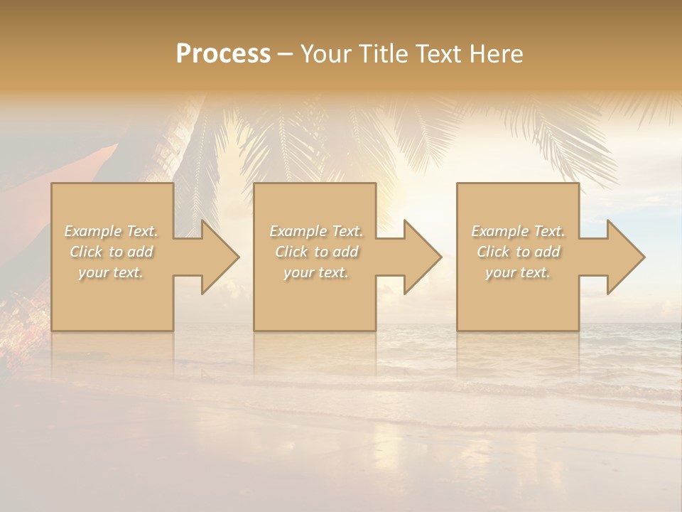 Blue Dawn Tree PowerPoint Template