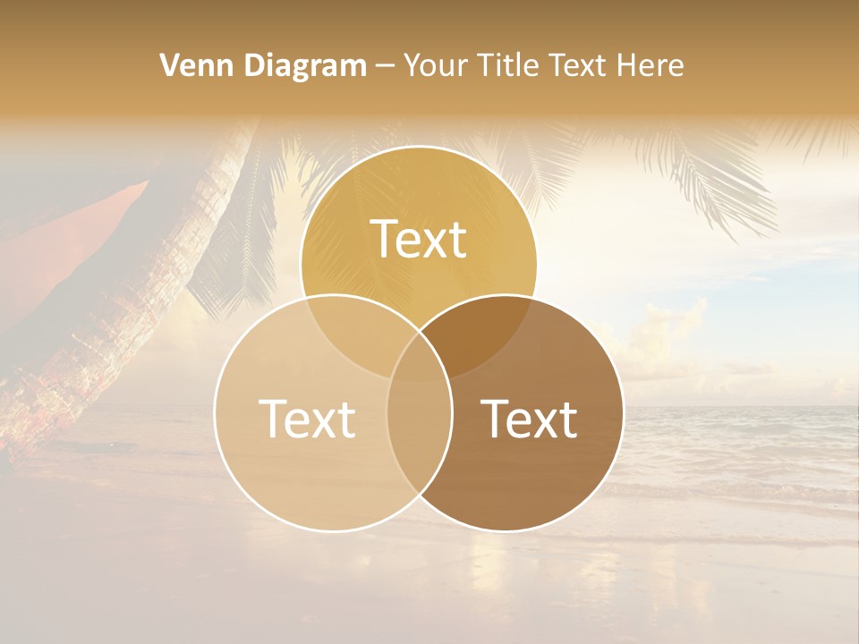 Blue Dawn Tree PowerPoint Template