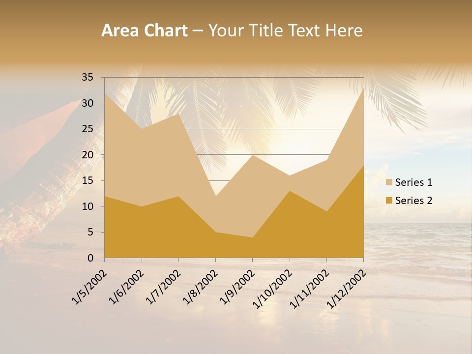 Blue Dawn Tree PowerPoint Template