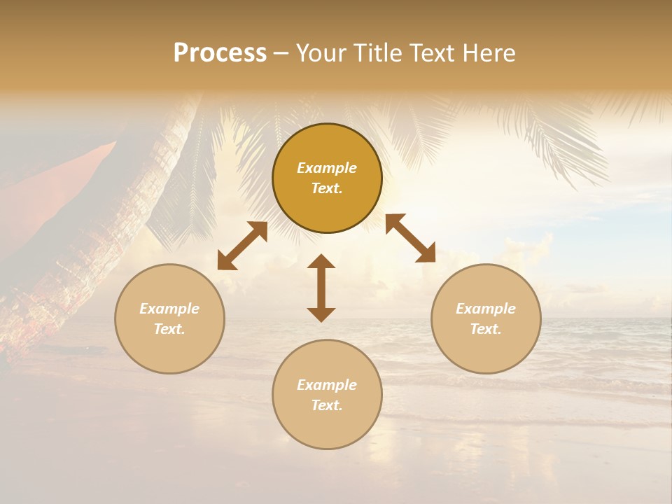 Blue Dawn Tree PowerPoint Template