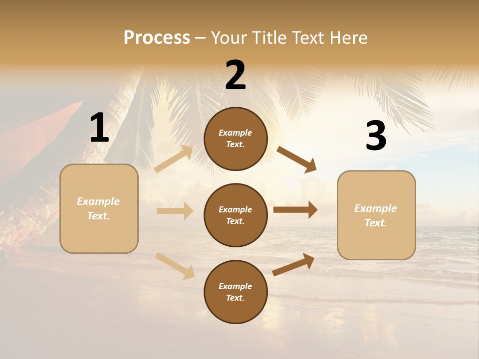 Blue Dawn Tree PowerPoint Template
