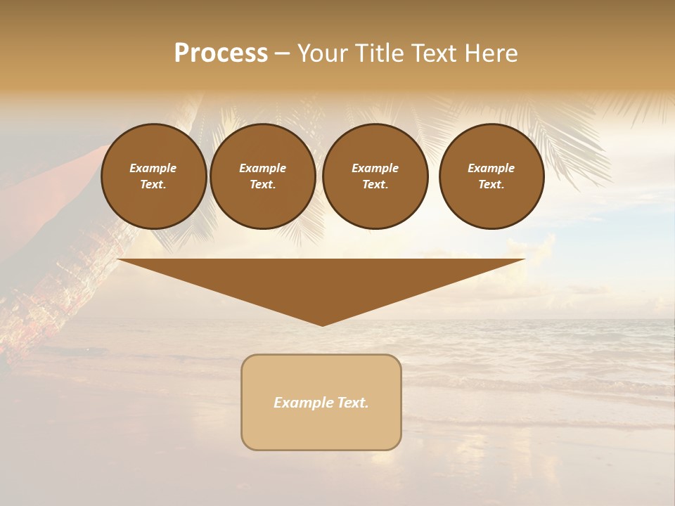 Blue Dawn Tree PowerPoint Template