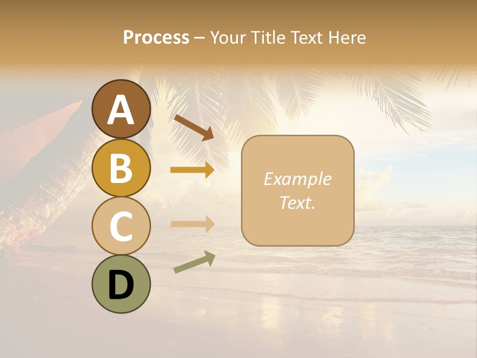 Blue Dawn Tree PowerPoint Template