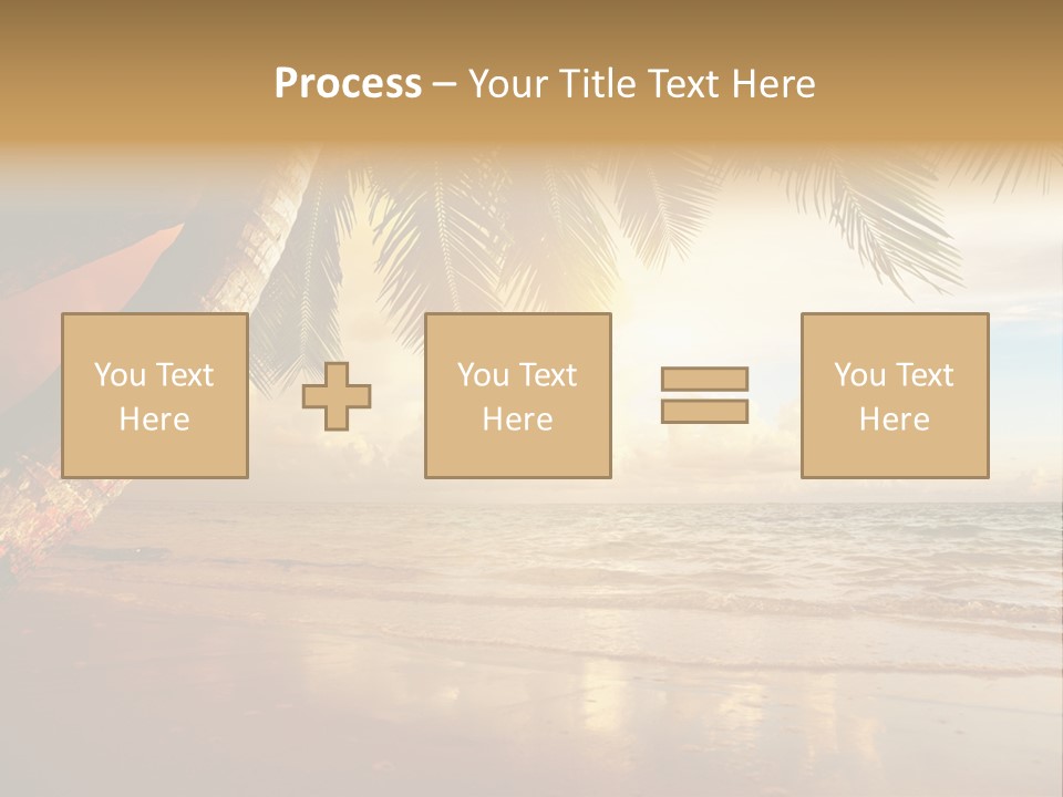 Blue Dawn Tree PowerPoint Template