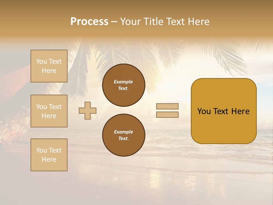 Blue Dawn Tree PowerPoint Template
