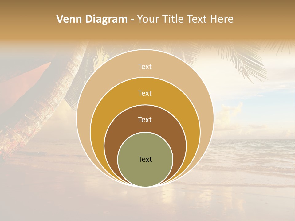 Blue Dawn Tree PowerPoint Template