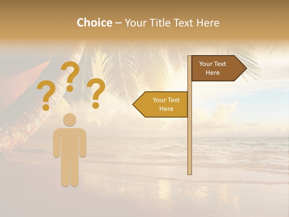 Blue Dawn Tree PowerPoint Template