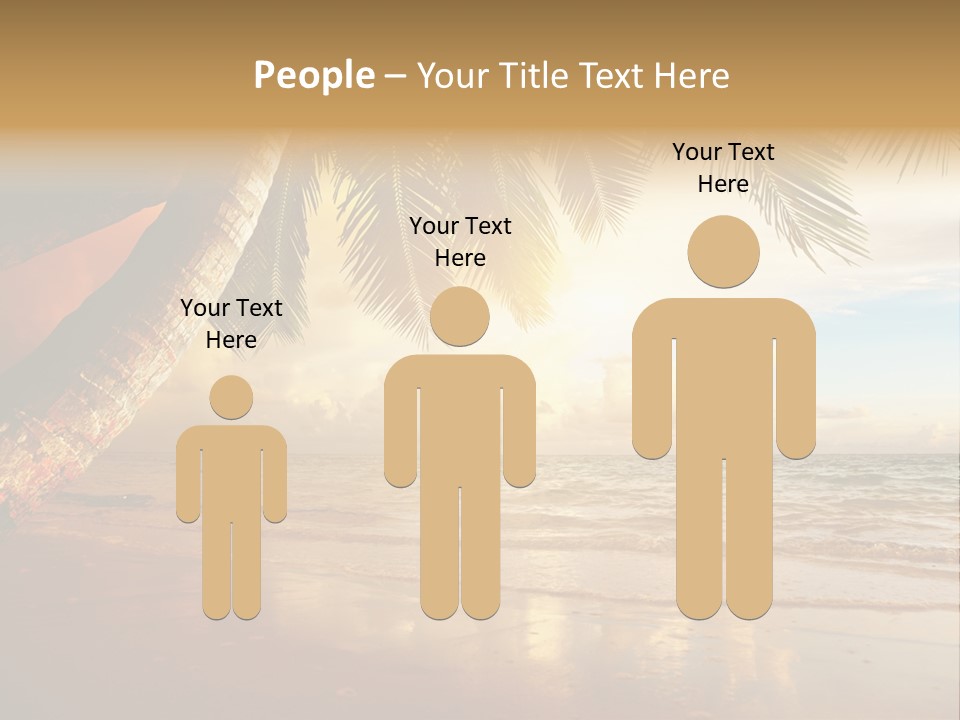 Blue Dawn Tree PowerPoint Template