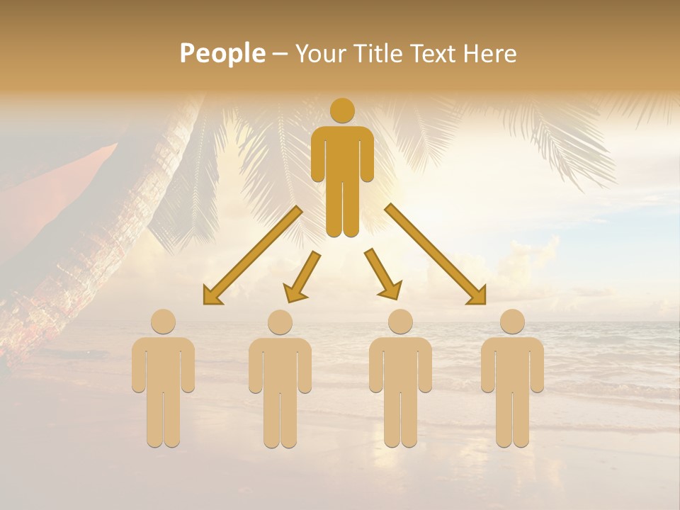 Blue Dawn Tree PowerPoint Template