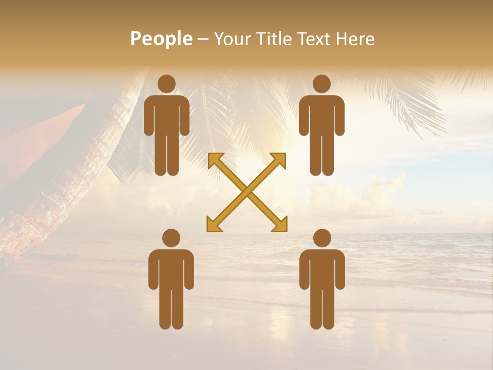 Blue Dawn Tree PowerPoint Template