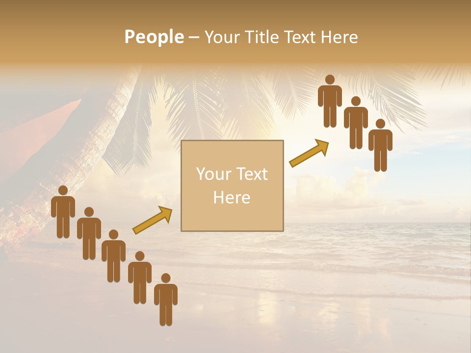 Blue Dawn Tree PowerPoint Template