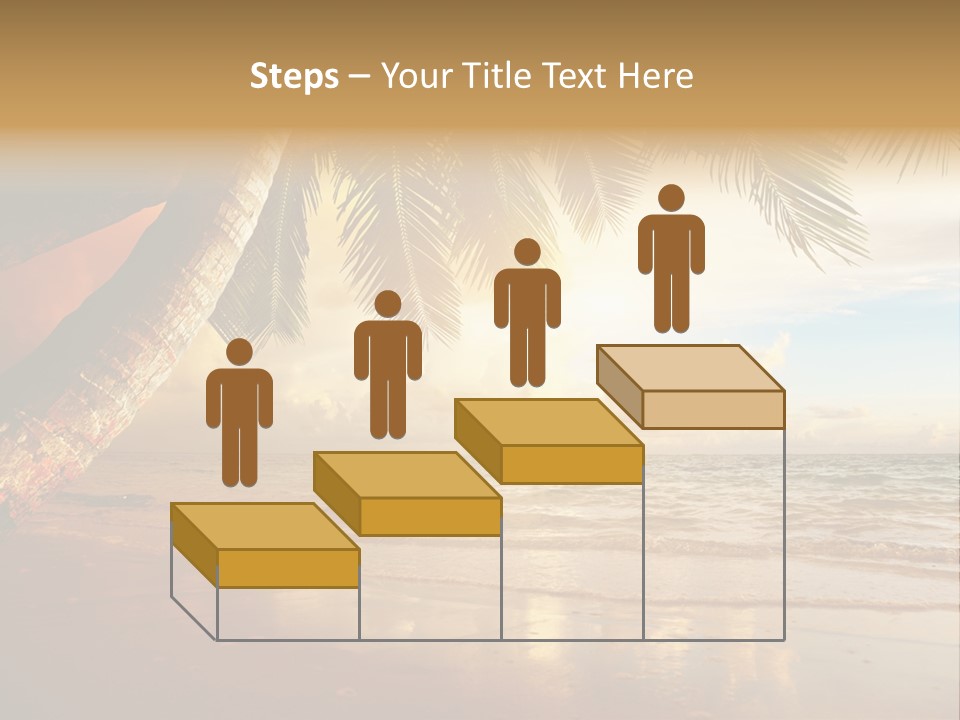 Blue Dawn Tree PowerPoint Template