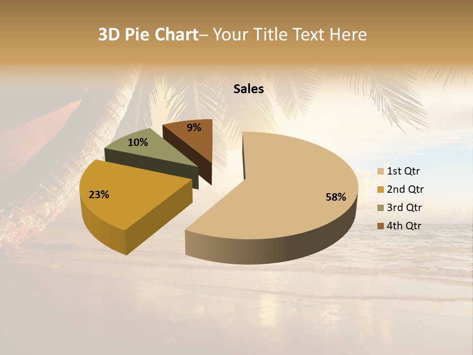 Blue Dawn Tree PowerPoint Template