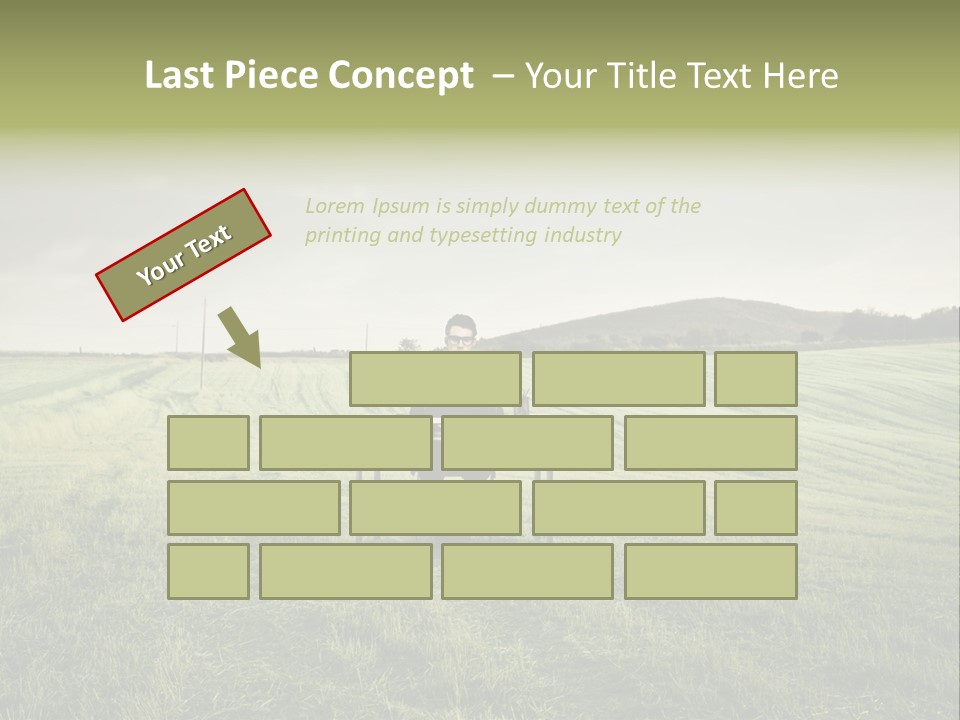 Caucasian Voyage Technology PowerPoint Template