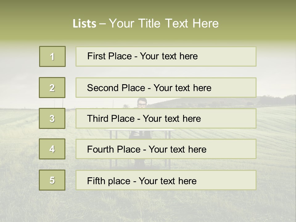 Caucasian Voyage Technology PowerPoint Template
