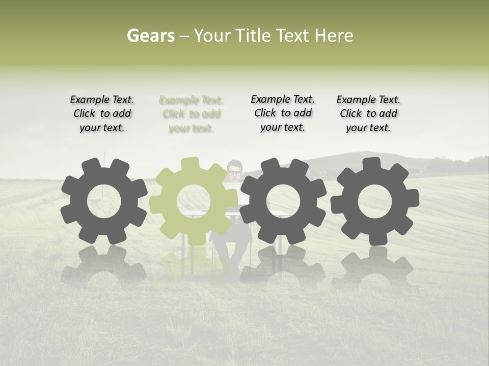 Caucasian Voyage Technology PowerPoint Template