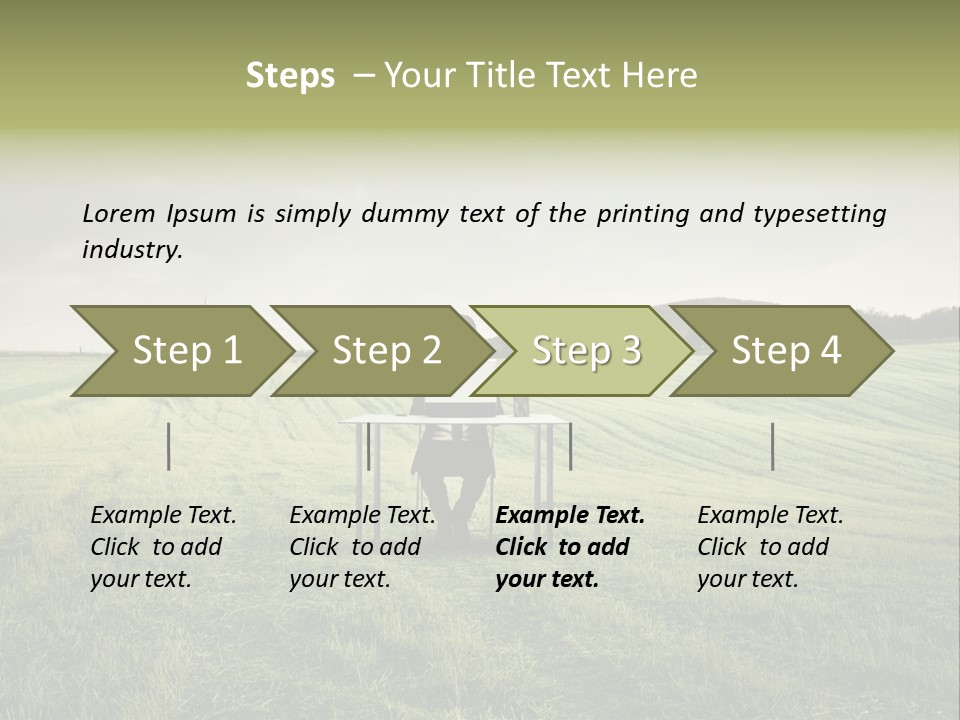 Caucasian Voyage Technology PowerPoint Template