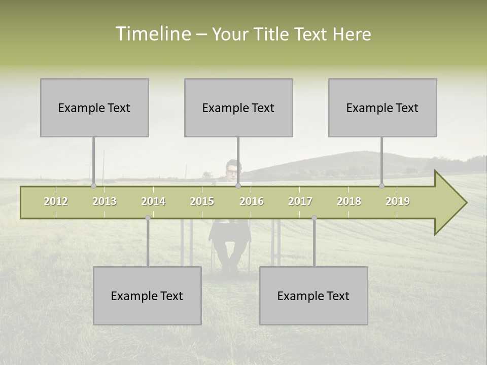 Caucasian Voyage Technology PowerPoint Template