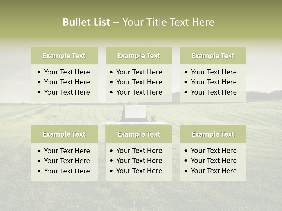 Caucasian Voyage Technology PowerPoint Template